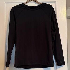 Cuddl Duds ClimateRight Black Long Sleeve Tee